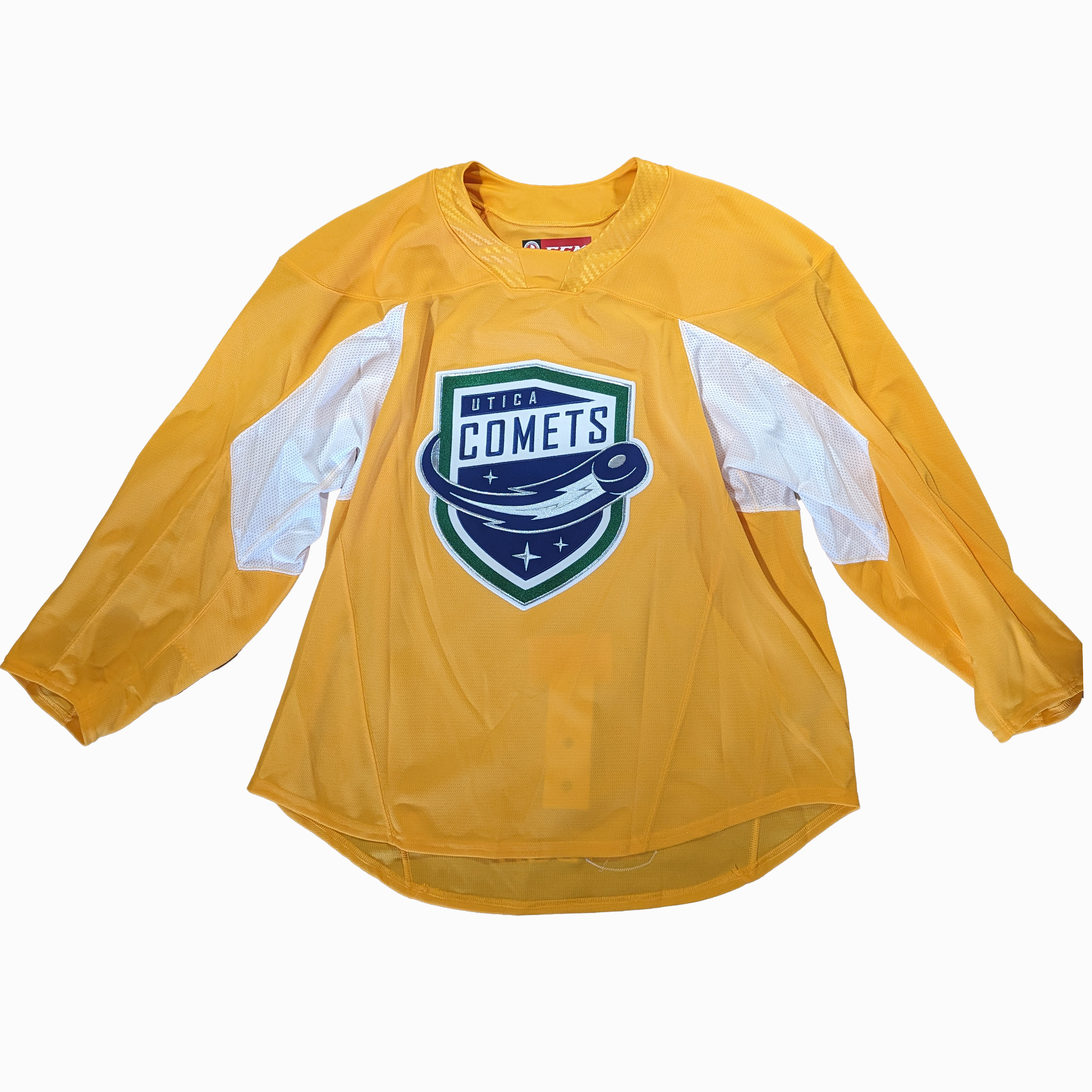 AHL - Maillot d'entraînement CCM d'occasion - Comets d'Utica (jaune)